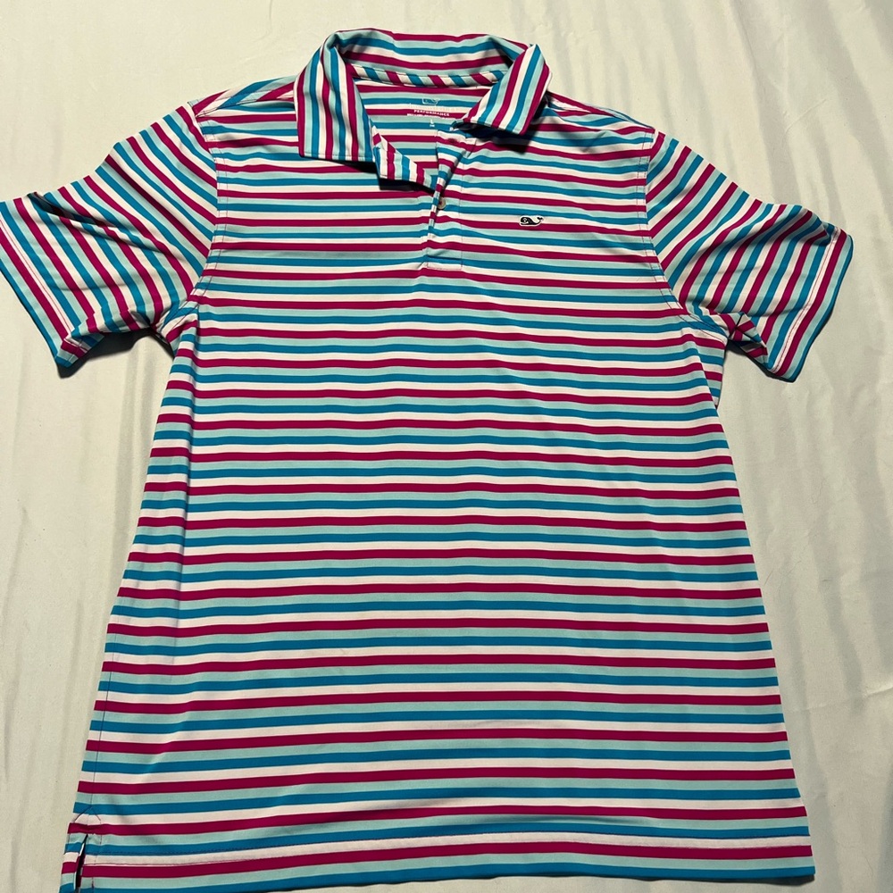 Vineyard Vines Multicolor Striped Golf or Tennis Polo - Picture 2 of 4